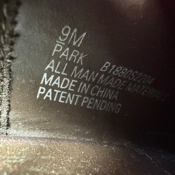 Nickels Park Brown Faux Leather Heeled Slip On Square Toe Booties Women's Size 9 - Picture 10 of 10